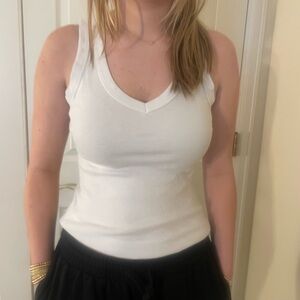 Michael Stars White Sleeveless Women's Top